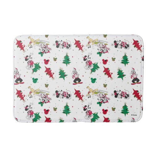 Happy Holidays  Christmas Mickey Mouse  Friends Bath Mat