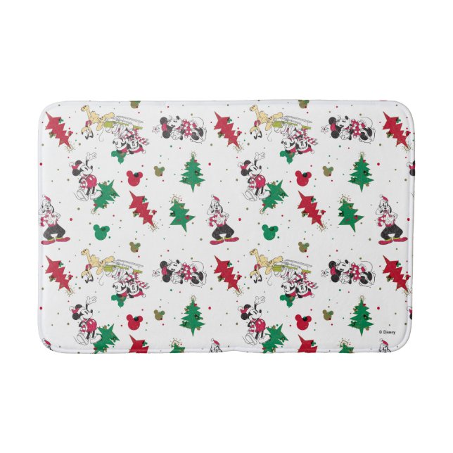 Happy Holidays | Christmas Mickey Mouse & Friends Bath Mat (Front)