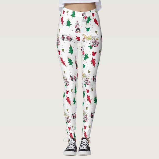 Happy Holidays | Christmas Mickey Mouse & Friends Leggings (Front)