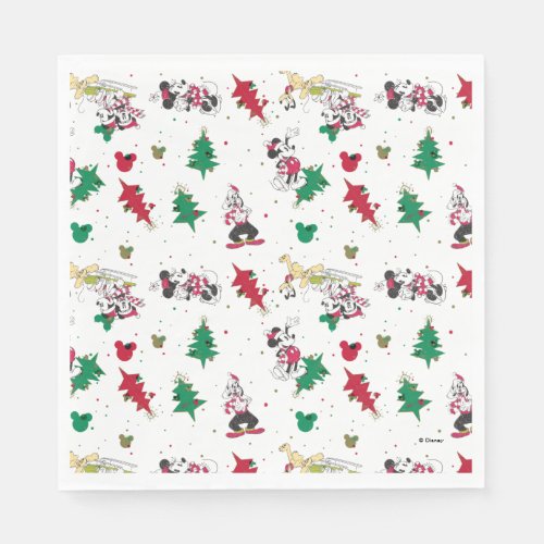 Happy Holidays  Christmas Mickey Mouse  Friends Napkins