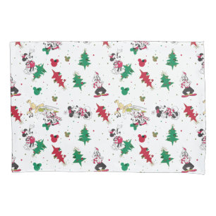 Happy Holidays Christmas Mickey Mouse & Friends Pillow Case