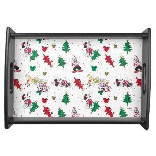 Happy Holidays   Christmas Mickey Mouse & Friends Serving Tray