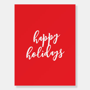 Happy Holidays Christmas New Year Season Message Foam Board