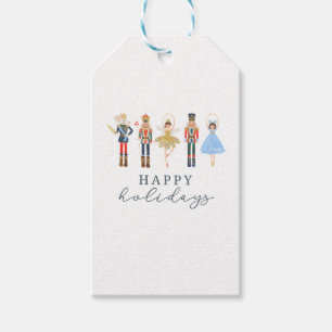 Happy Holidays Christmas Nutcracker Ballet Gift Tags