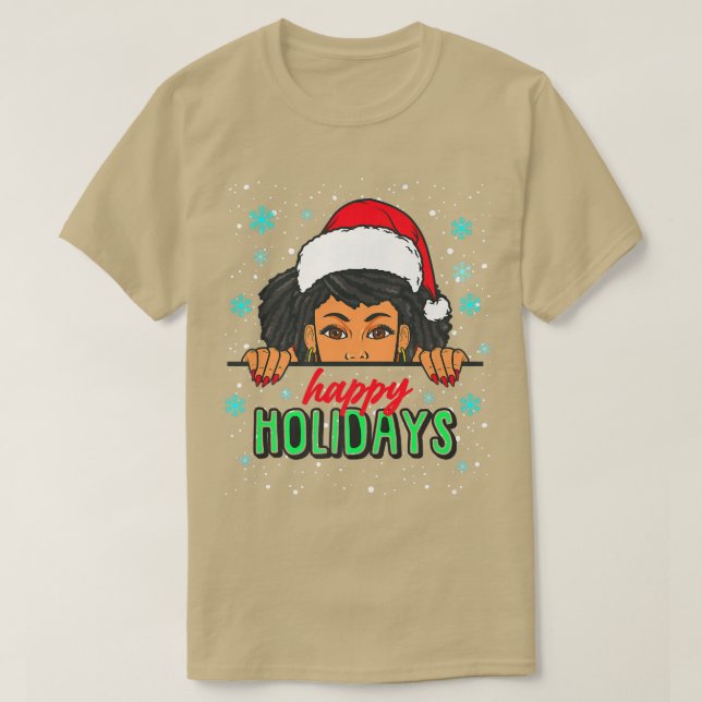 Happy Holidays Christmas Pajama Ugly Xmas Sweater  (Design Front)