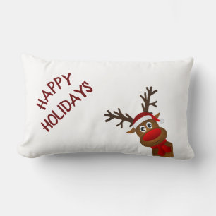 **HAPPY HOLIDAYS** CHRISTMAS PILLOW
