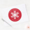 Happy Holidays - Christmas Red + White Label