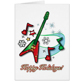Happy Holidays Christmas Rock Guitar And Notes Gifts - 30+ Gift Ideas ...