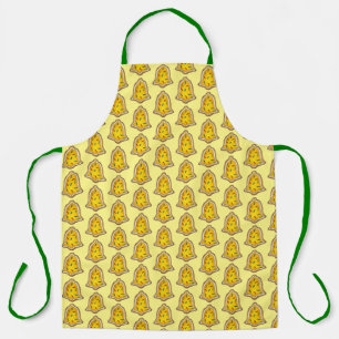 Happy Holidays Christmas Sugar Cookie Yellow Bell Apron