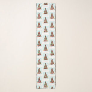 Happy Holidays. Christmas Tree Scarf