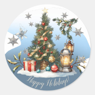 Happy Holidays! Classic Round Sticker