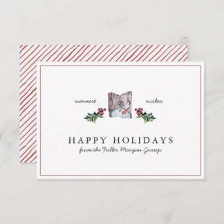 Happy Holidays | Classic Rustic Minimal Christmas Card