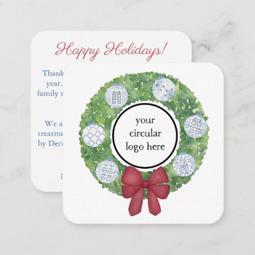 Happy Holidays Client Thank You Coupon Code Note Card