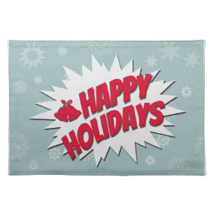 Happy Holidays Cloth Placemat