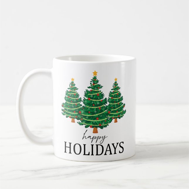 Happy Holidays  Coffee Mug (Left)