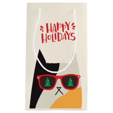 Happy Holidays! Cool Santa Cat Cartoon - Christmas