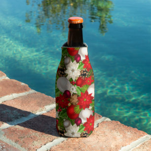 Happy Holidays Cozy Bottle Cooler