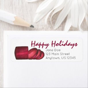 Happy Holidays Cranberry Sauce Thanksgiving Foods Label
