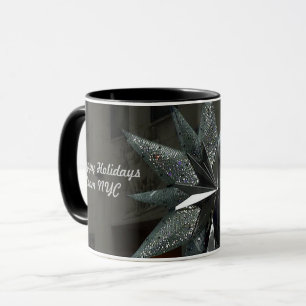 Happy Holidays Crystal Star Mug