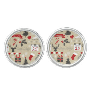 Happy Holidays Cufflinks