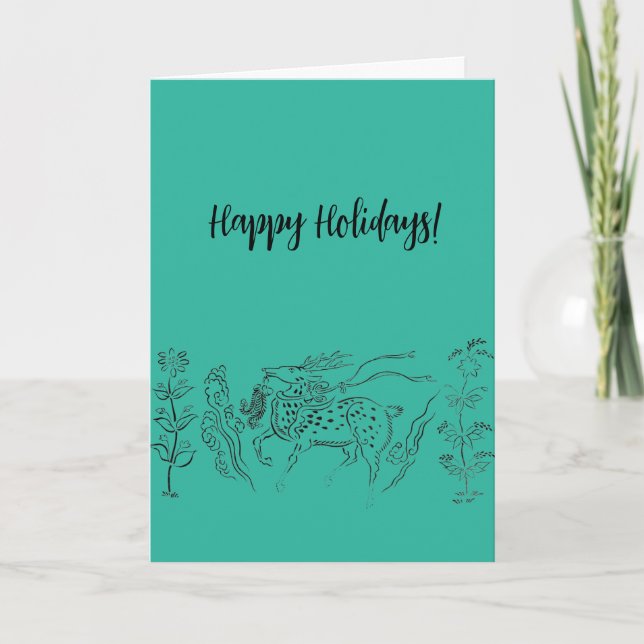 Happy Holidays! Customizable Card (Front)