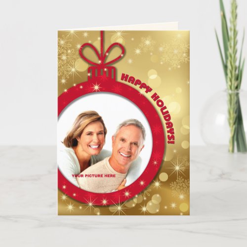 Happy Holidays Customizable Christmas Photo Cards