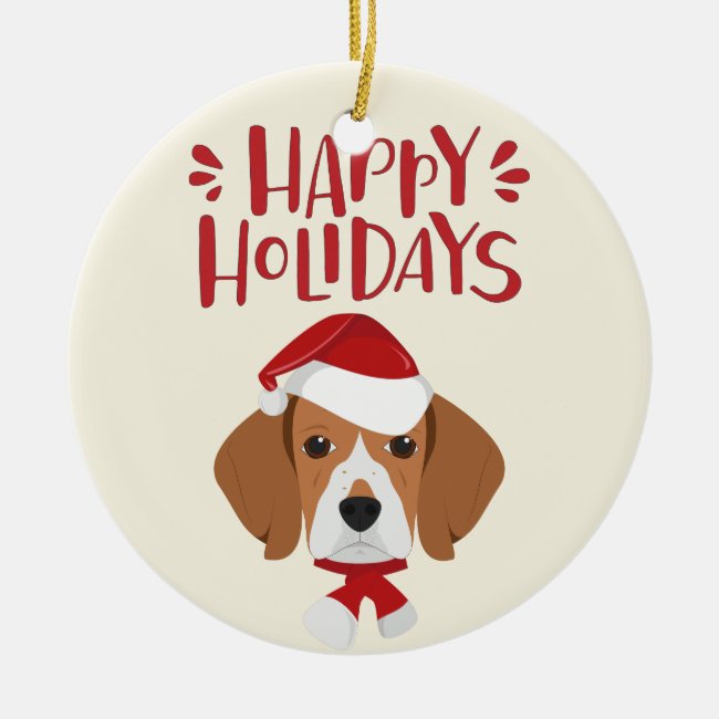 Happy Holidays - Cute Beagle Christmas