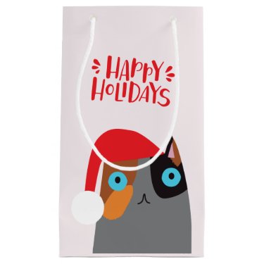 Happy Holidays - Cute Christmas Cat Cartoon