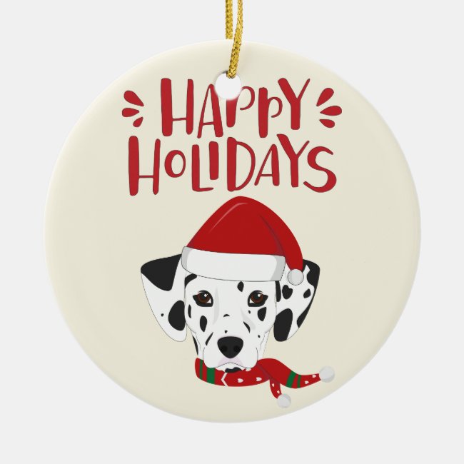 Happy Holidays - Cute Dalmatian Christmas