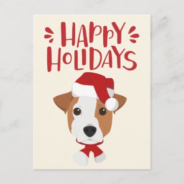 Happy Holidays - Cute Jack Russell Christmas