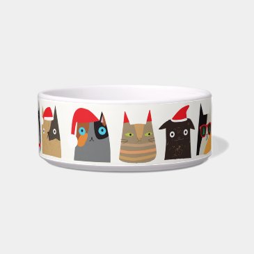 Happy Holidays! Cute Santa Cat Cartoons Christmas