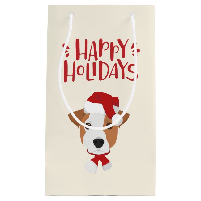 Happy Holidays - Cute Santa Jack Russell Christmas