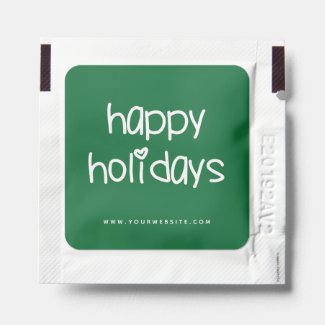 Happy Holidays - Cute Typography Green