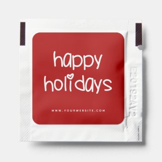 Happy Holidays - Cute Typography Red