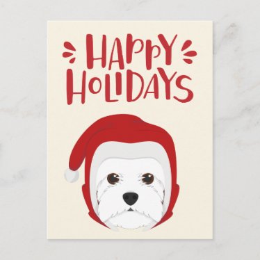 Happy Holidays - Cute Westie Christmas