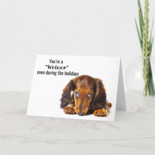 Happy Holidays Dachshund Dog Animal Holiday Card