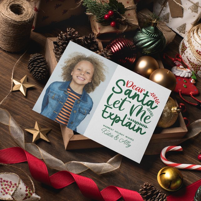 HAPPY HOLIDAYS | Dear Santa Let Me Explain Holiday Card (Creator Uploaded)