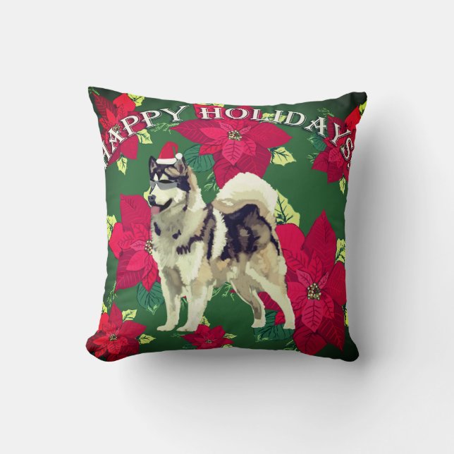 Happy Holidays  Decor Cushion (Front)