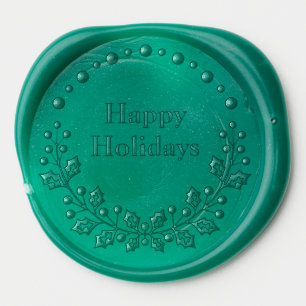 Happy Holidays Decorative Wax Seal Sticker