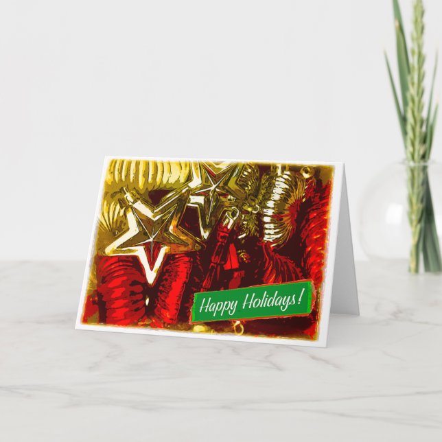 Happy Holidays Design 5 Holiday Card (Front)