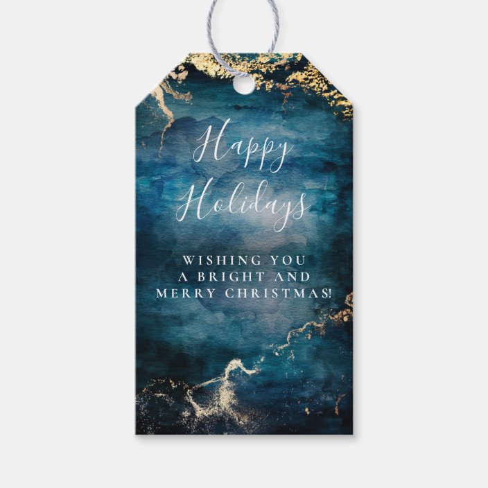 Luxury Gold Foiled Christmas Gift Tags Vintage Traditional Pack of 50