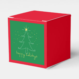 Happy Holidays elegant Christmas Gift box