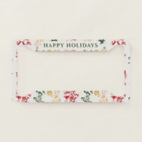 Happy Holidays Elves Candy Canes Christmas Pattern