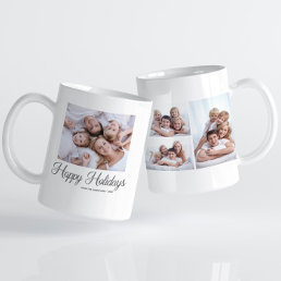 Happy Holidays Family Photo Gift Coffee Mug