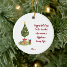 Happy Holidays Favorite Teacher