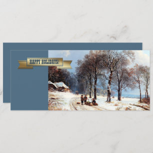 Happy Holidays. Fine Art Christmas Holiday Card