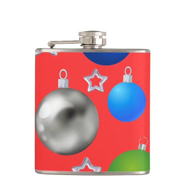 happy holidays flask (Front)