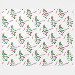 Happy Holidays Fleece Blanket