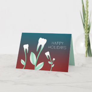 HAPPY HOLIDAYS flowering teeth Holiday Card