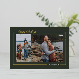 Happy Holidays Foil Christmas Card